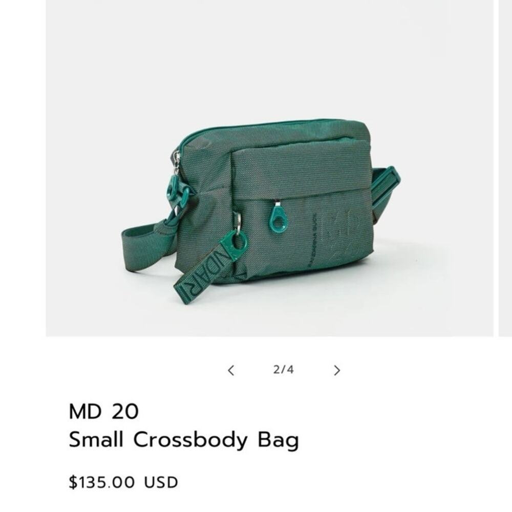 MD20 MANDARINA DUCK 
Small gray Crossbody Bag 1 Pocket-NWT
